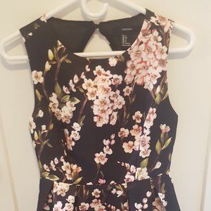 Forever 21 Black Cherry Blossom Dress